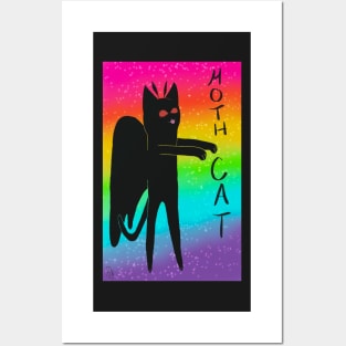 MothCat: A LongCat and MothMan Mashup Posters and Art